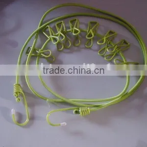The Green Elastic Clothes Line With Clips thumbnail-2