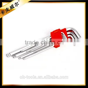 Ok-Tools Metric 9pcs Extra Long Arm Ball Point Long Hex Key Set thumbnail-1