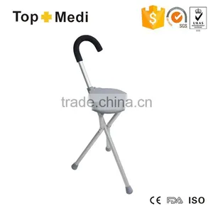 Topmedi Therapy Medical Device Folding Stool Walking Stick With Chair thumbnail-1