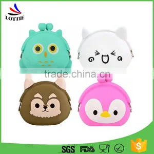 Fashion Promotion Lovely Silicone Rubber Pocket Coin Purse thumbnail-3