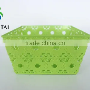 2016 New Style Plastic pp Square Fruit Basket With Sunflower thumbnail-4