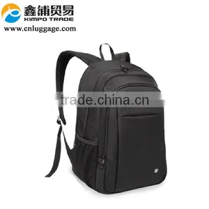 Black Nylon Travel Backpack Laptop Bag thumbnail-3
