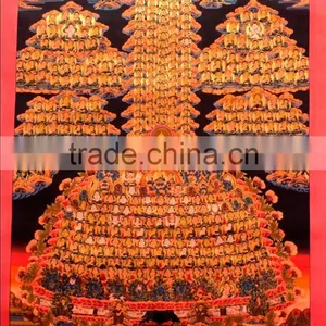 Beautiful Gautama Buddha Thangka Handpainted in Nepal thumbnail-1