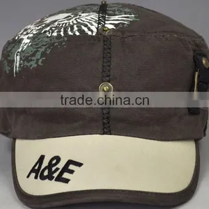 Hipster Beret Distressed Military Hats thumbnail-6