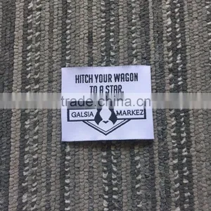 2017 Custom High Density Damask Neck Labels Woven Labels thumbnail-4