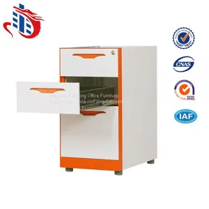 Modern Office 3 Drawer Design Metal Filing Cabinets thumbnail-2