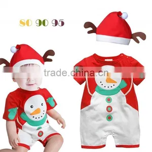 New Fashion Snowman Baby Romper Baby Clothes Baby Christmas Clothes thumbnail-1