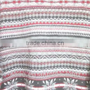 Crew Neck Classic Stylish Jacquard All Over Body Mens Multi Color Sweater thumbnail-1