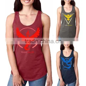 Pokemon Go Team Valor Mystic Instinct Womens Vest Shirt Blouse Tank Casual Tops thumbnail-1