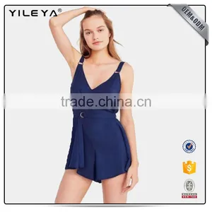 Rompers Jumpsuits Women Sexy V-neck Backless Jumpsuits Waisted Lady Rompers Clubwear thumbnail-1