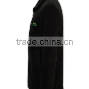 China Manufacture High Quality Custom Black Mens Microfiber Fleece Hoodie thumbnail-2