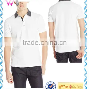 High Quality New Design Men White Polo Shirt 2015 t Shirt Good Quality thumbnail-1