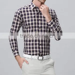 Youth Fashion Men's Shirts Delicate Plaid Design Transparent Men Shirt thumbnail-4