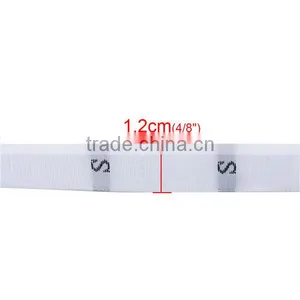 Polyester Clothing Labels Tags Craft White Size S Sew Applique Iron-On Patch thumbnail-2