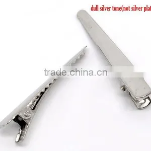 Silver Tone Prong Barrettes Hair Clips Hair Accessories thumbnail-1