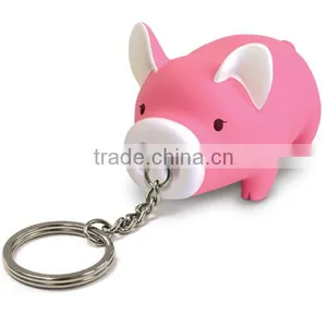 Cheap Advertising Pigg Shaped Keychain thumbnail-2