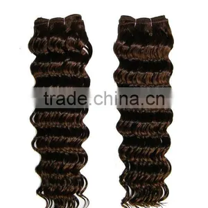 Hot Selling South American Wavy Hair Extension, Deep Wave Curly Weft Hair Extension From China thumbnail-1