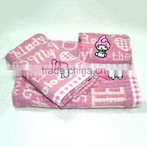 100 % Cotton Red Color Yarn Dyed Terry Face Towels thumbnail-1