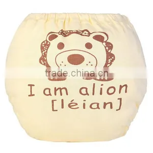 Lovely Lion Pattern and Wried Printed Soft Training Pants Baby Cloth Diaper thumbnail-1