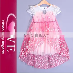 2017 Latest Kids Beautiful Flower Dress Party Wear For 2-12 Years Old Girl thumbnail-1