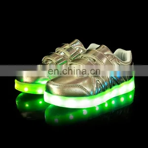 Factory Wholesale OEM USB Charge Children Kids Led Shoes Sneakers Cool Casual Shoes for Boys Girls thumbnail-2