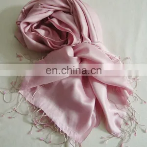 100% PLAIN SATIN SILK SCARF thumbnail-2