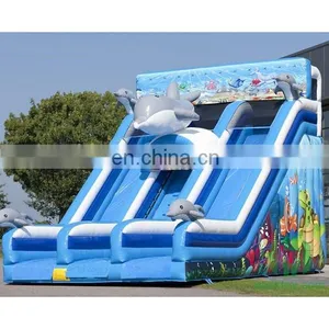 HI Happy Ice Blue Water Slide for Inflatable Water Pool, Giant Slide for Pools thumbnail-2