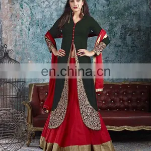 Designer Hand Embroided Anarkali Suit | Salwar Kameez Designs For Stitching | Indian Ladies Suits Fancy Salwar thumbnail-5