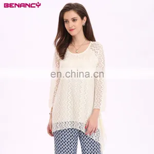 Custom Ladies Mesh See-through Tunic Pattern Occasion Clothing thumbnail-2