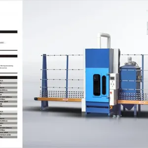 Glass Sandblaster/ Automatic Glass Sandblasting Machine 2000mm thumbnail-1