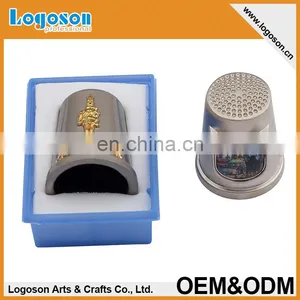 Newest Embossed Souvenir Custom Copper Thimbles thumbnail-5