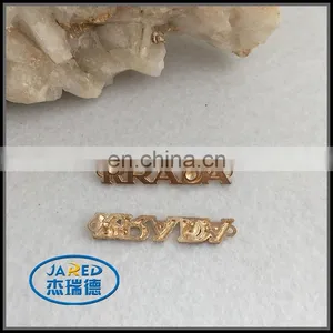 Cangnan Custom Made Cheap Aluminum Metal Clothing Badge/tag thumbnail-2