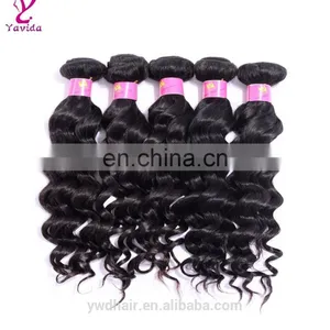 8A Grade Virgin Unprocessed Human Hair Brazilian Loose Wave Bundles Brazilian Virgin Hair Best Quality thumbnail-1
