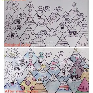 Hydrochromic Ink on Paper Humidity Sensitive Color Changing Paper(From White to Colorful) thumbnail-1