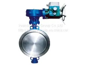 D973H/F/X-6C/10C/16C/25 Triple Eccentric Hard Seal Motorized Driven Wafer Type Butterfly thumbnail-1