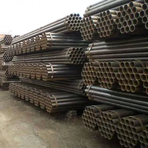 Tianjin Shengteng Mild Carbon Steel Straight ERW Welded Black Steel Round Pipe thumbnail-5