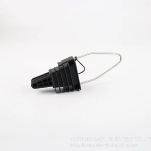 Wire and Cable Plastic Wedge Type Anchor Strain Clamp Tension Clamp Dead End Clamps for 1wire thumbnail-1