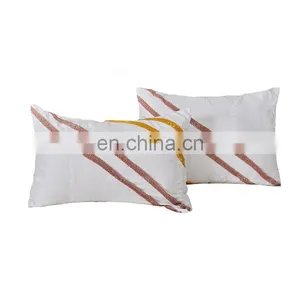 90gsm Washed Microfiber Tufting Embroidery Appliqued Duvet Cover Quilted Bedspread Bed Sheet With Comforter thumbnail-5