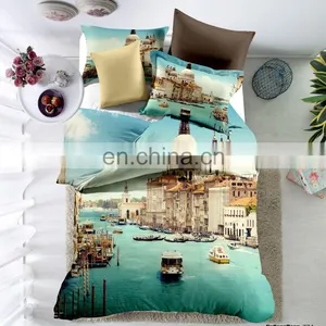 Cheap 4 Piece Dubai Style Home Bedroom 3D Printed Complete Duvet Cover Set thumbnail-5