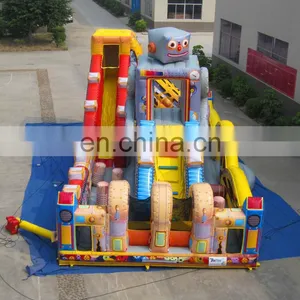 Giant Robot Inflatable Jump and Slide Bouncer ,Inflatable Large Slide For Commercial Event thumbnail-2