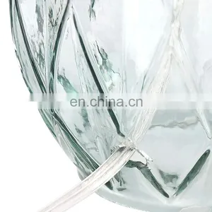 Nordic Sky Blue Elegant Modern Custom Restaurant Hotel Home Decor Cheap Glass Table Lamps With Logo thumbnail-4