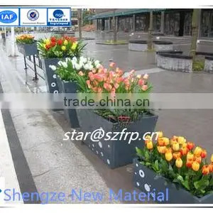 Fiberglass Flowerpot/GRP Flower Vase/FRP Box Price thumbnail-6