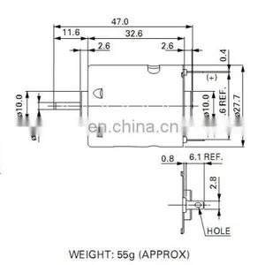 RS-360SA-11520 18960rpm 365 20V Refrigerator dc Motor With Plastic for Hair Dryer and Fan and Mini Vacuum Cleaner thumbnail-5