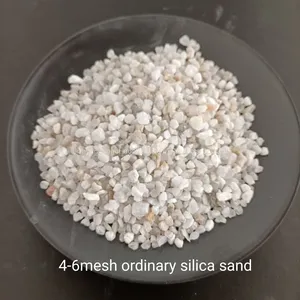 4-6mesh Wear-Resistant Colorless Translucent Ordinary Silica Sand Quartz Sand thumbnail-1
