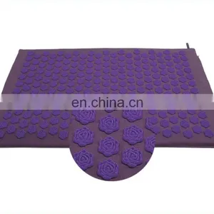 Private Label 100% Cotton Canvas Lotus Shape Plastic Spike Mat thumbnail-1