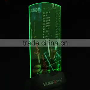 Cheap Table Stand Plastic Led Light Acrylic Menu Holder thumbnail-5