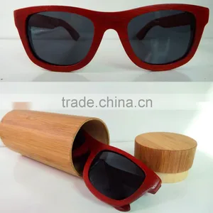 PC Lenses Material and UV400 Lenses Optical Attribute Wooden Sunglasses Fashion thumbnail-1