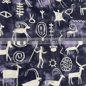 New Trendy Viscose/cotton Linen Dress Making Woven Printing Fabric for Garment thumbnail-5