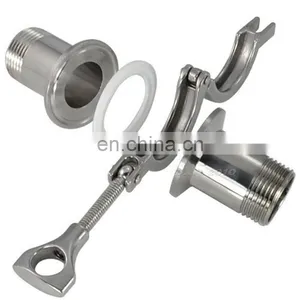 SS304 Sanitary Stainless Steel Pipe Fittings Hose 1.5 Inch 3 Way Tri Clamp thumbnail-5