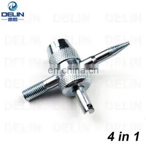 380153 Tyre Valve Repair Tool 4 in 1 , Tire Valve Core Remover Tools thumbnail-4